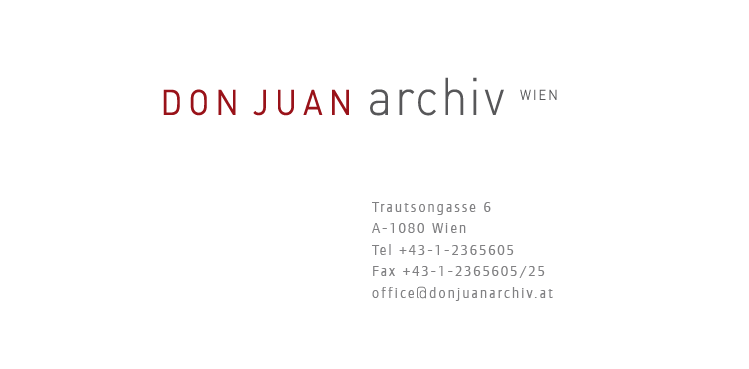 DON JUAN Archiv - Forschungarchiv