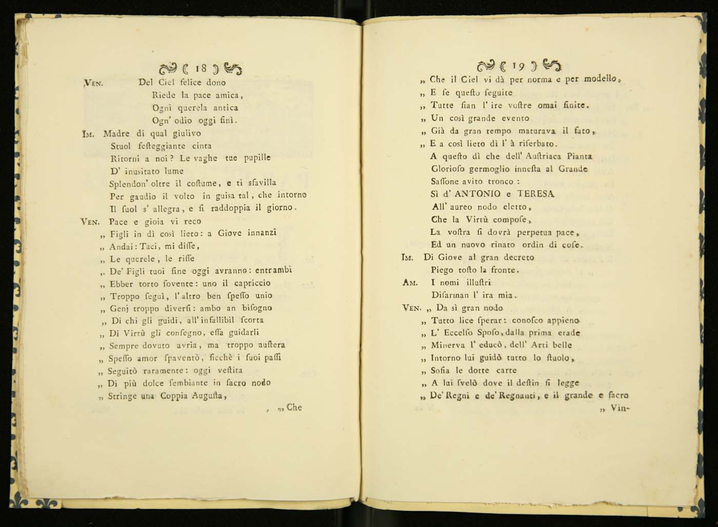 La pace tra Amore ed Imeneo