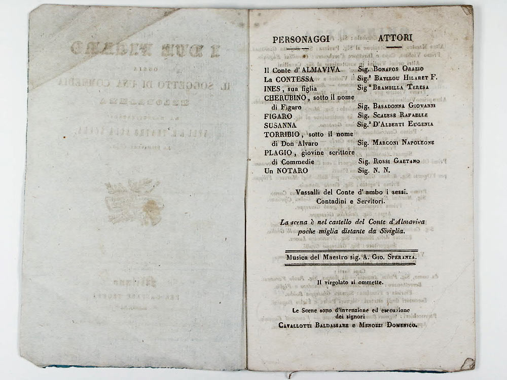 I due Figaro ossia Il soggetto di una comedia