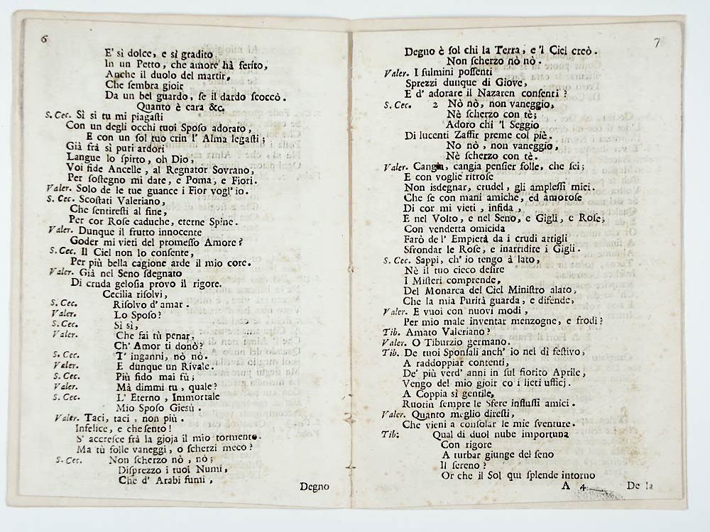 I trionfi della fede nel martirio de' SS. Cecilia, Valeriano, e Tiburtio