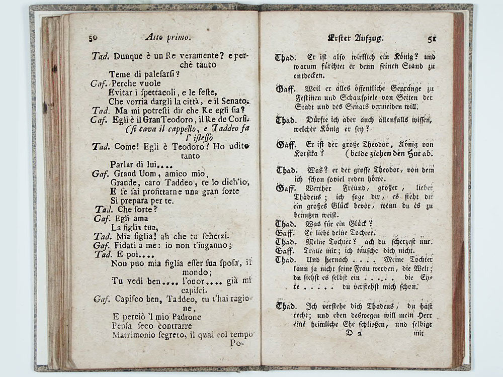 Il re Teodoro in Venezia