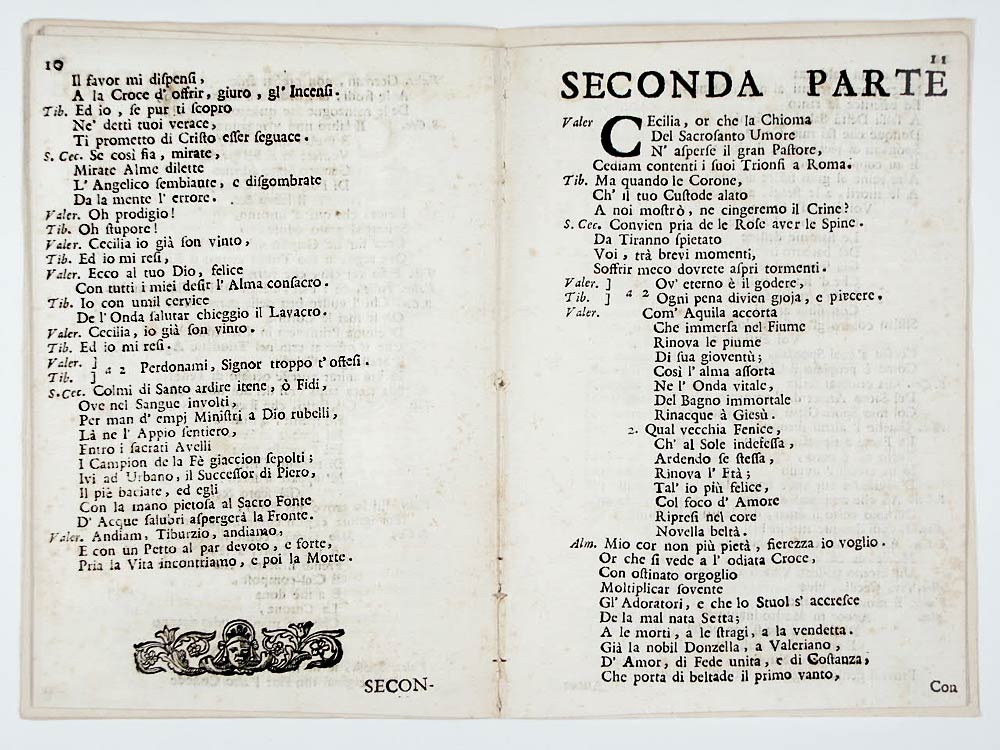 I trionfi della fede nel martirio de' SS. Cecilia, Valeriano, e Tiburtio