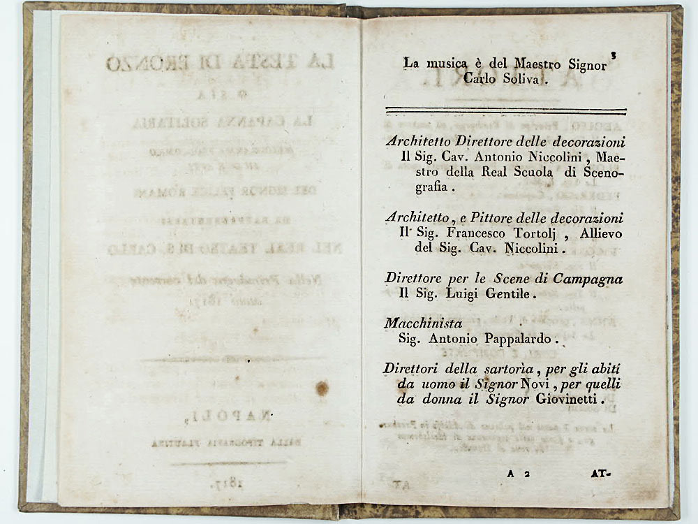 La testa di bronzo ossia La capanna solitaria