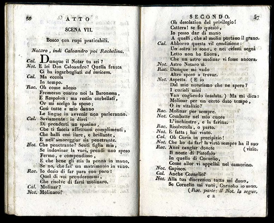 La molinara ossia L' amor contrastato